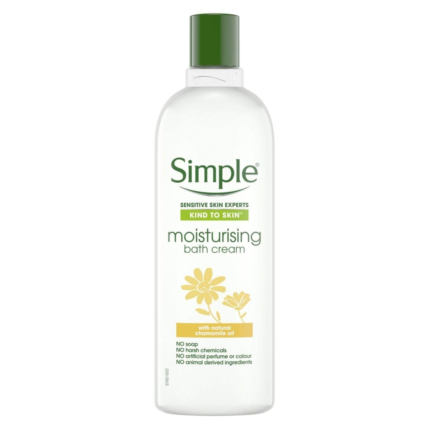Simple Kind to Skin Moisturising Bath Cream with Natural Camomile Oil .400ml