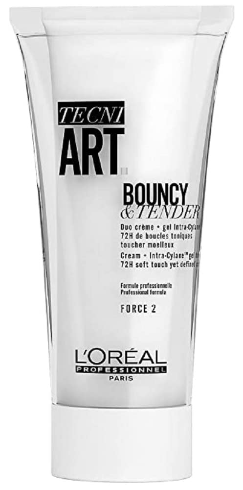L'Oréal Professionnel Tecni.ART Bouncy Hair Styling Cream, Soft Touch, Defined Hair Styling, Frizz Protection, 150ml