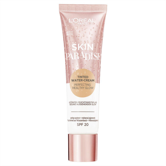 L'Oreal Paris Skin Paradise Tinted Moisturiser, Up to 24h hydration, SPF20, 02 Light, 0.039 kg