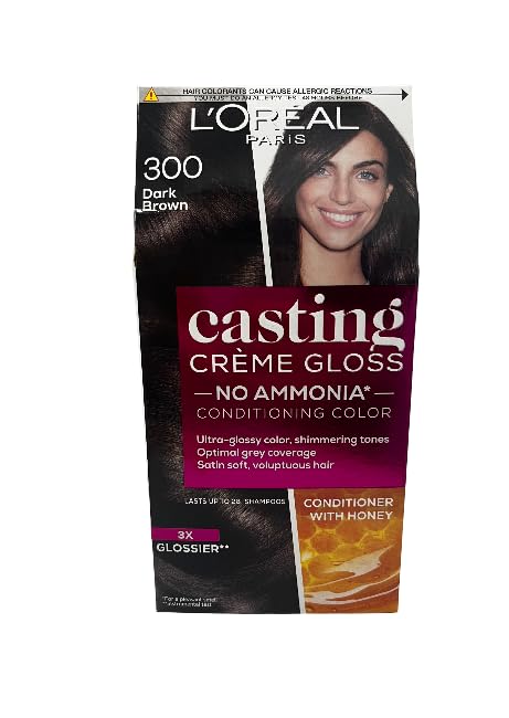Casting L'Oréal Paris Crème Gloss 300 Dark Brown, 1 Count (Pack of 1)