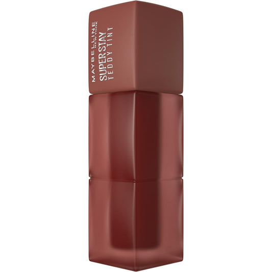 Maybelline Super Stay Teddy Tint, Up To 12 Hour Blurred Matte, Plush Comfort, Longwear, Transferproof, Vegan, 8 Buildable Lip Shades, (Shade: Mascara Tear)