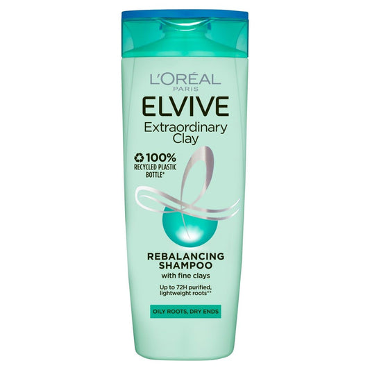 L'Oreal Elvive Extraordinary Clay Rebalancing Shampoo 300ml
