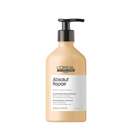 L’Oréal Professionnel Absolut Repair Hydrating Shampoo 500ml, for Dry hair, intense softness & shine, moisturising & nourishing