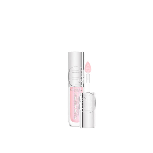L'Oréal Paris Lip Plumping Gloss, Nourishing and Hydrating, Cooling Sensation, High Shine Formula, Plump Ambition, 101 Cristal Clear